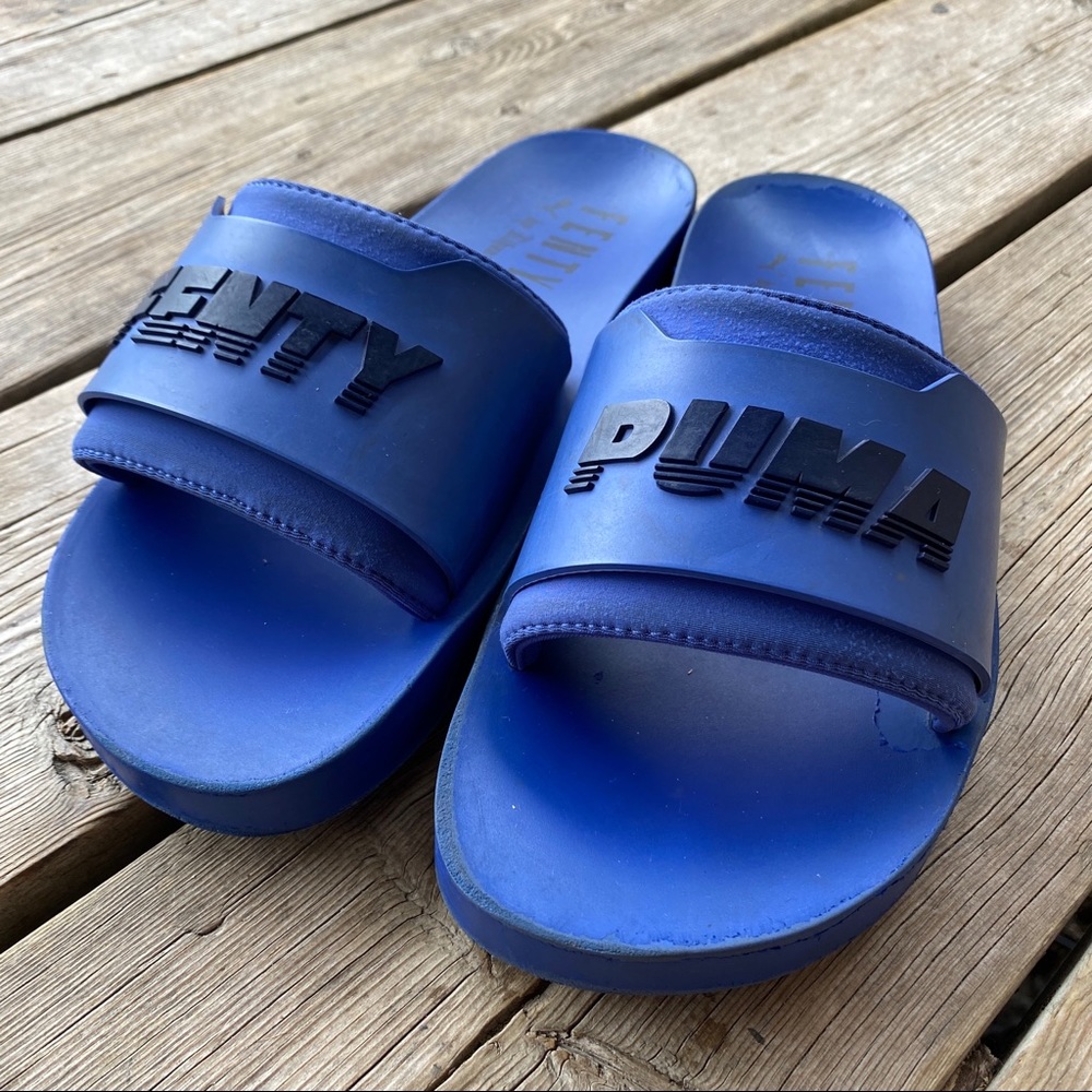 Fenty by Rihanna X Puma Blue Slides